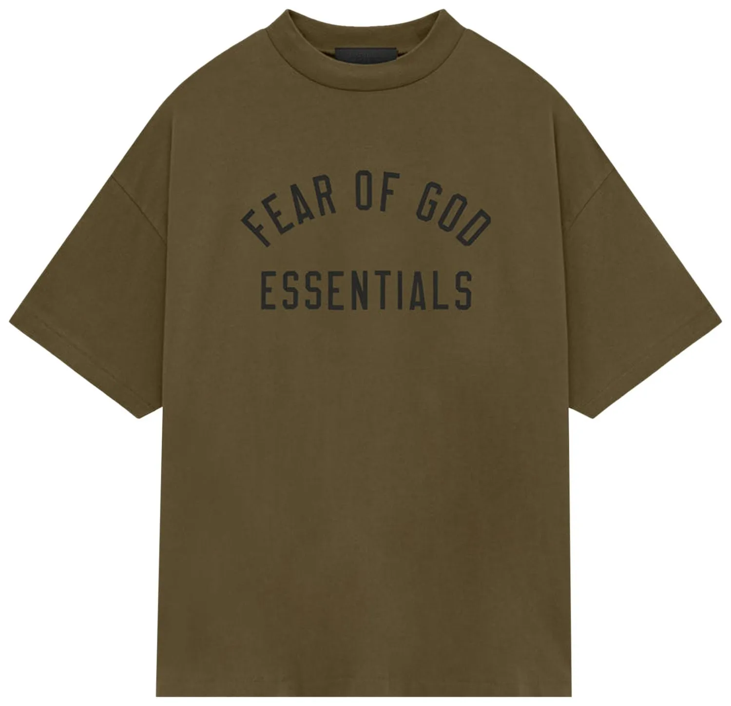 Fear of God Essentials Jersey Crewneck Tee 'Olive' (FW24)