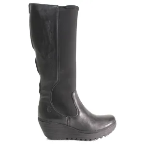 Fly London Yoja401Fly Leather Women's Zip Up Knee High Boots