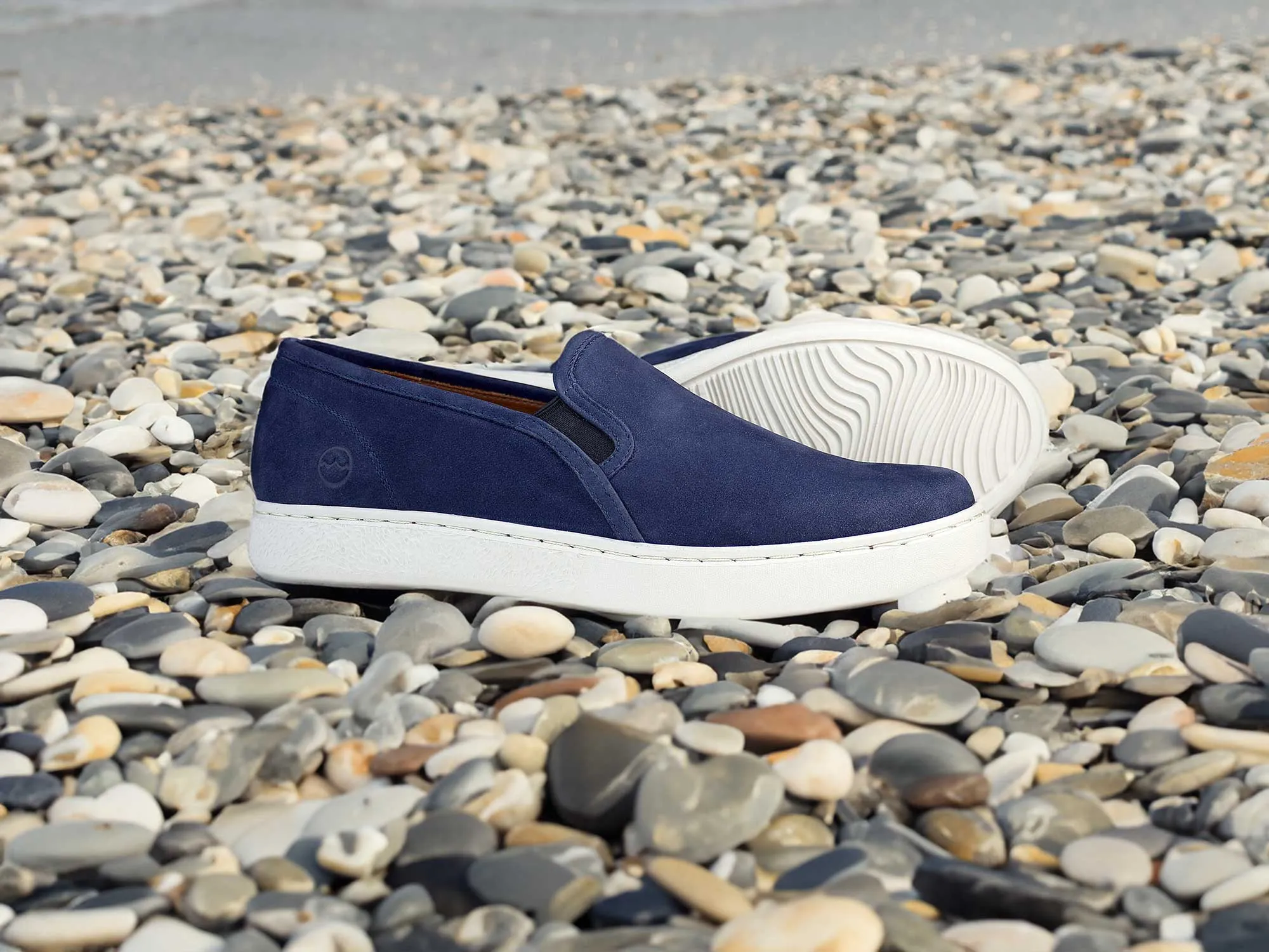 FULHAM Mens Indigo Blue Loafers by Orca Bay