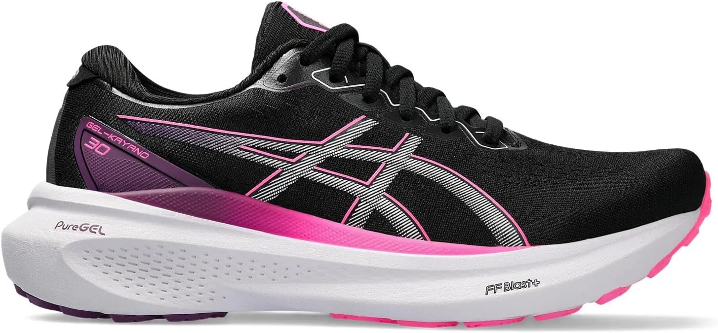 GEL-Kayano 30 ASICS sneakers, Black/Lilac Hint