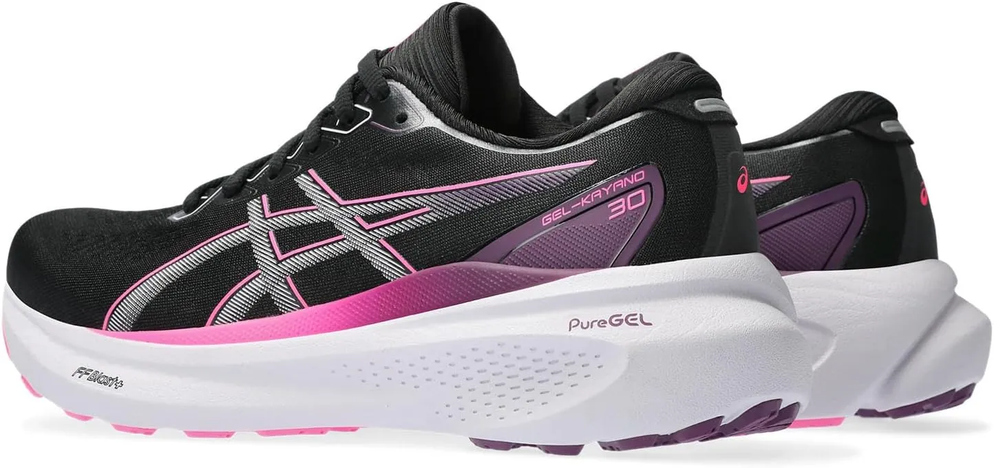 GEL-Kayano 30 ASICS sneakers, Black/Lilac Hint