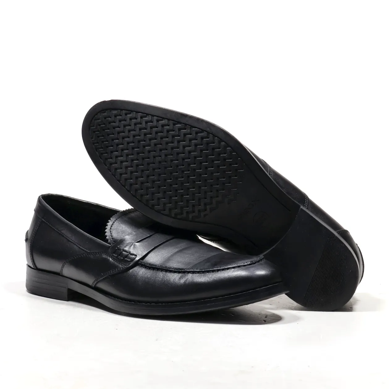 Geox Loafers Leather Black Colour For Men