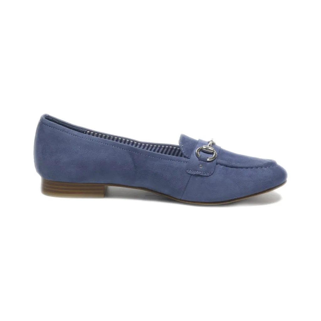Graceland Loafers Suede Blue Colour For Women