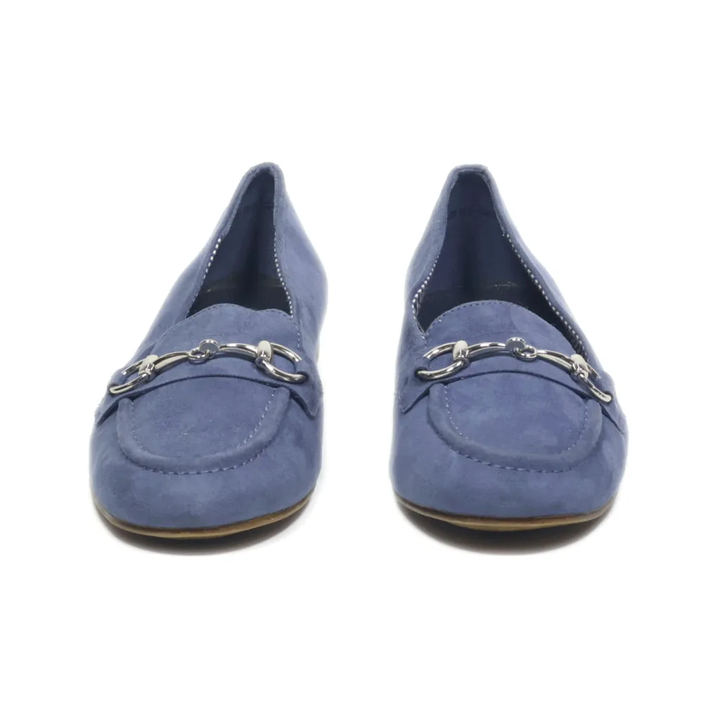 Graceland Loafers Suede Blue Colour For Women