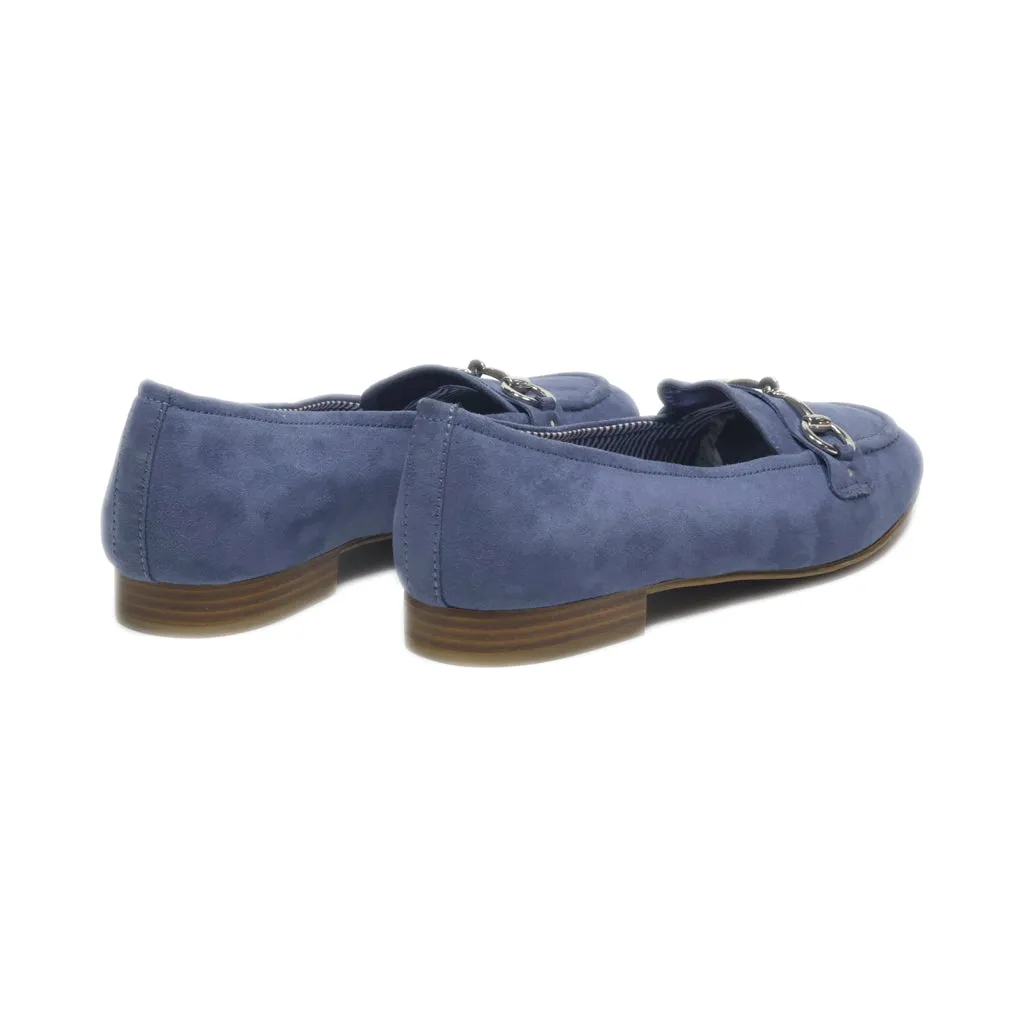Graceland Loafers Suede Blue Colour For Women