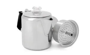 GSI OUTDOORS GLACIER STAINLESS PERCOLATOR WITH HANDLE 6CUP