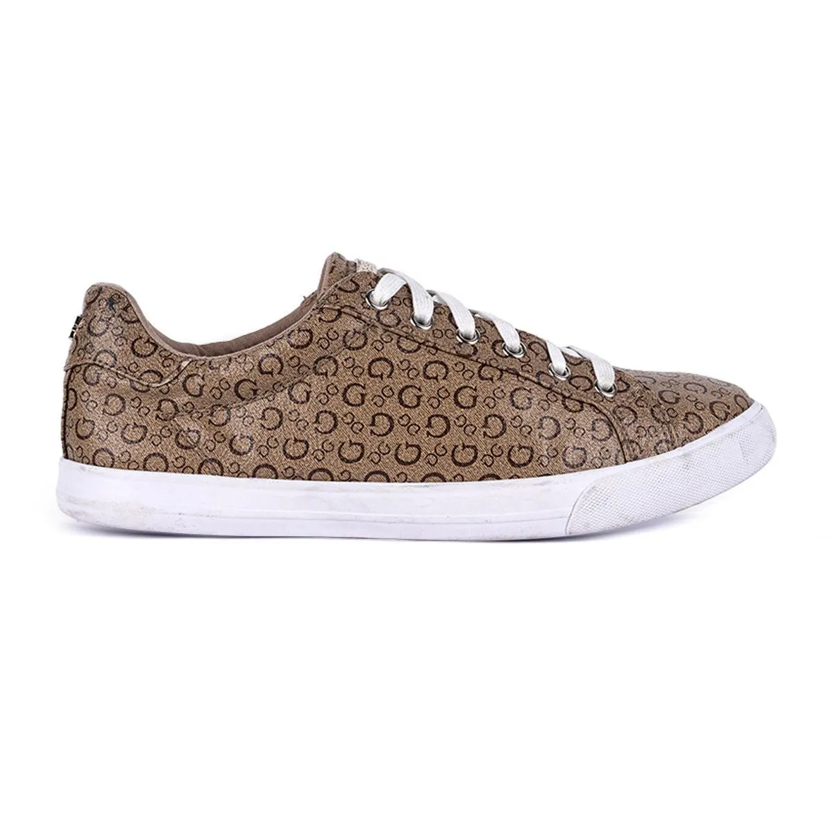Guess Low-Top Sneakers Leather Brown Colour For Men