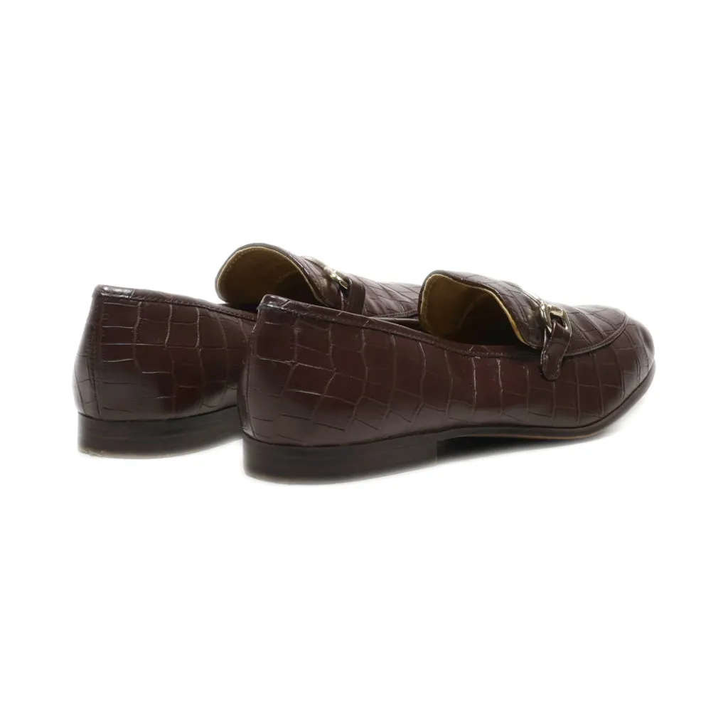 H&M Loafers Leather Brown Colour For Women