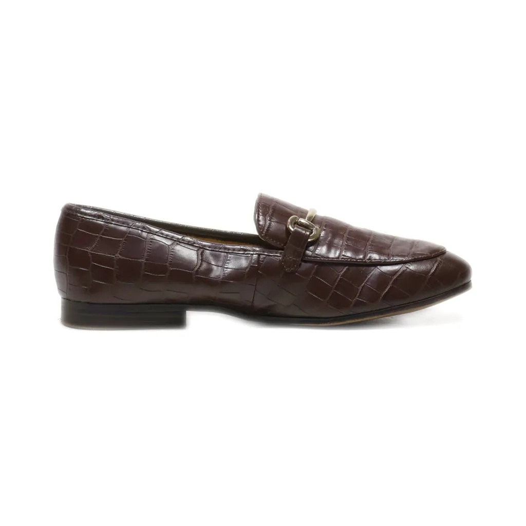 H&M Loafers Leather Brown Colour For Women