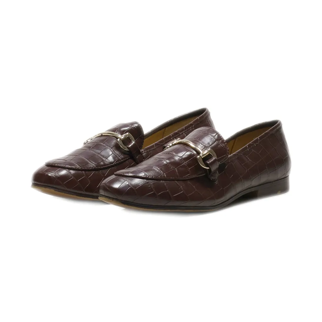 H&M Loafers Leather Brown Colour For Women
