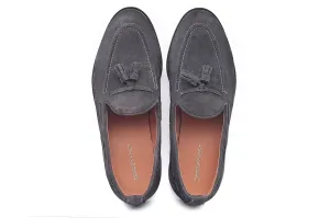 Hampton Suede Tassel Loafers - Charcoal Grey