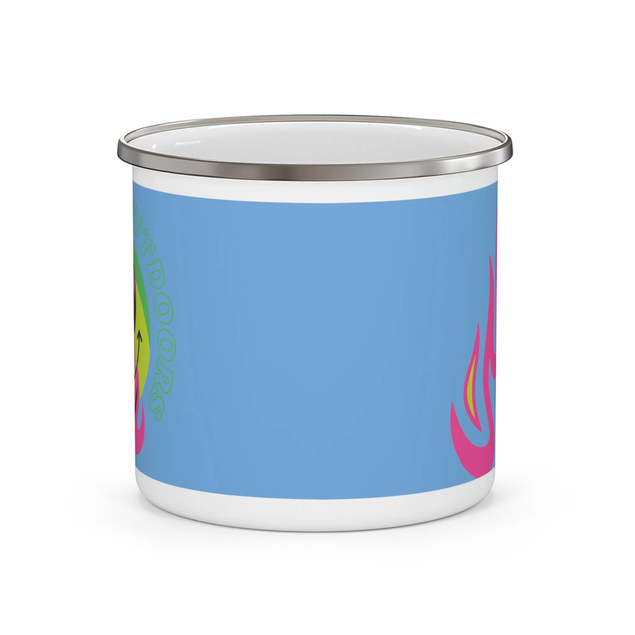 Happy Camper Enamel Camping Mug