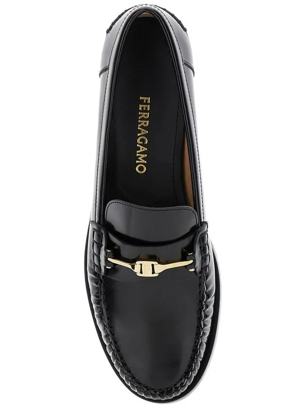 'Harry' Slip-On Loafer With Chain Detail In Leather Woman
