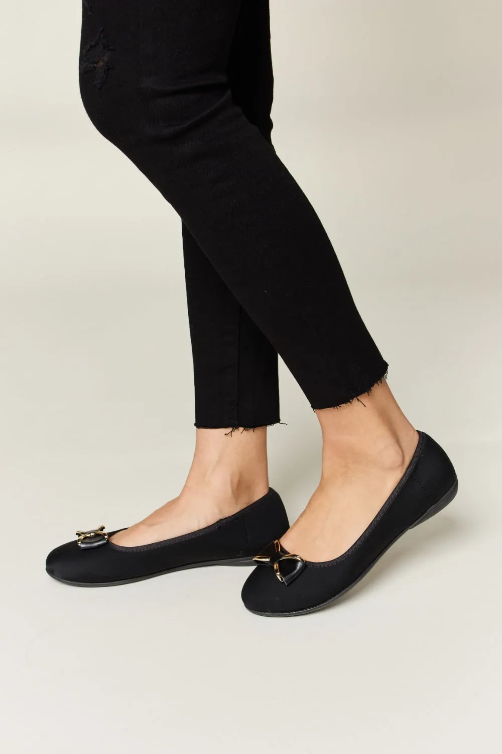 Hazel Blues® |  Forever Link Metal Buckle Flat Loafers