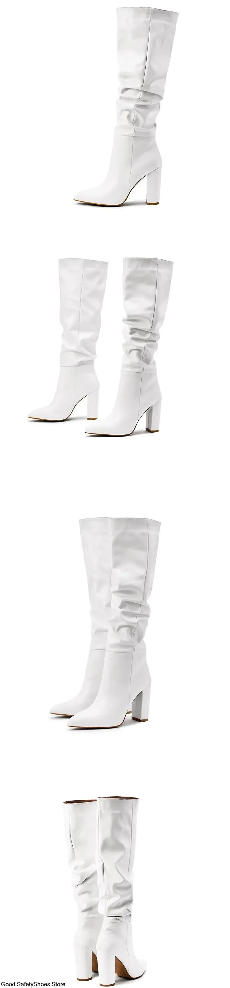 High-Heeled Knee-High Boots