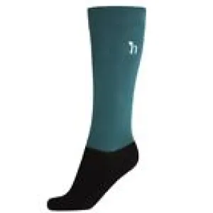 Horze brand Women's Storm Green Horse Riding Socks with Thin Shaft