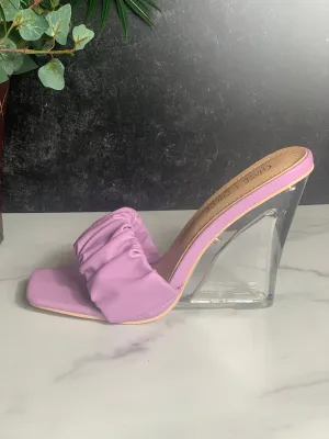 Iris wedge Mule-Lilac