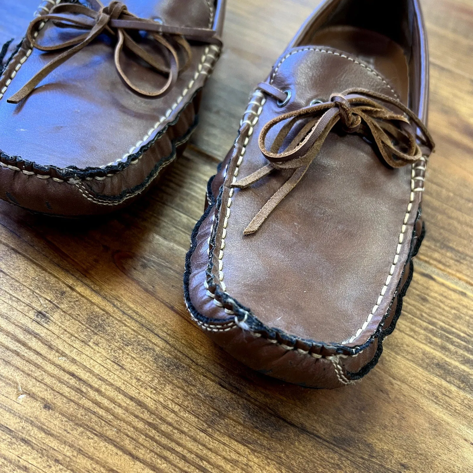 Izod Men's Burton Slip On Leather Loafer Shoes Size 9.5