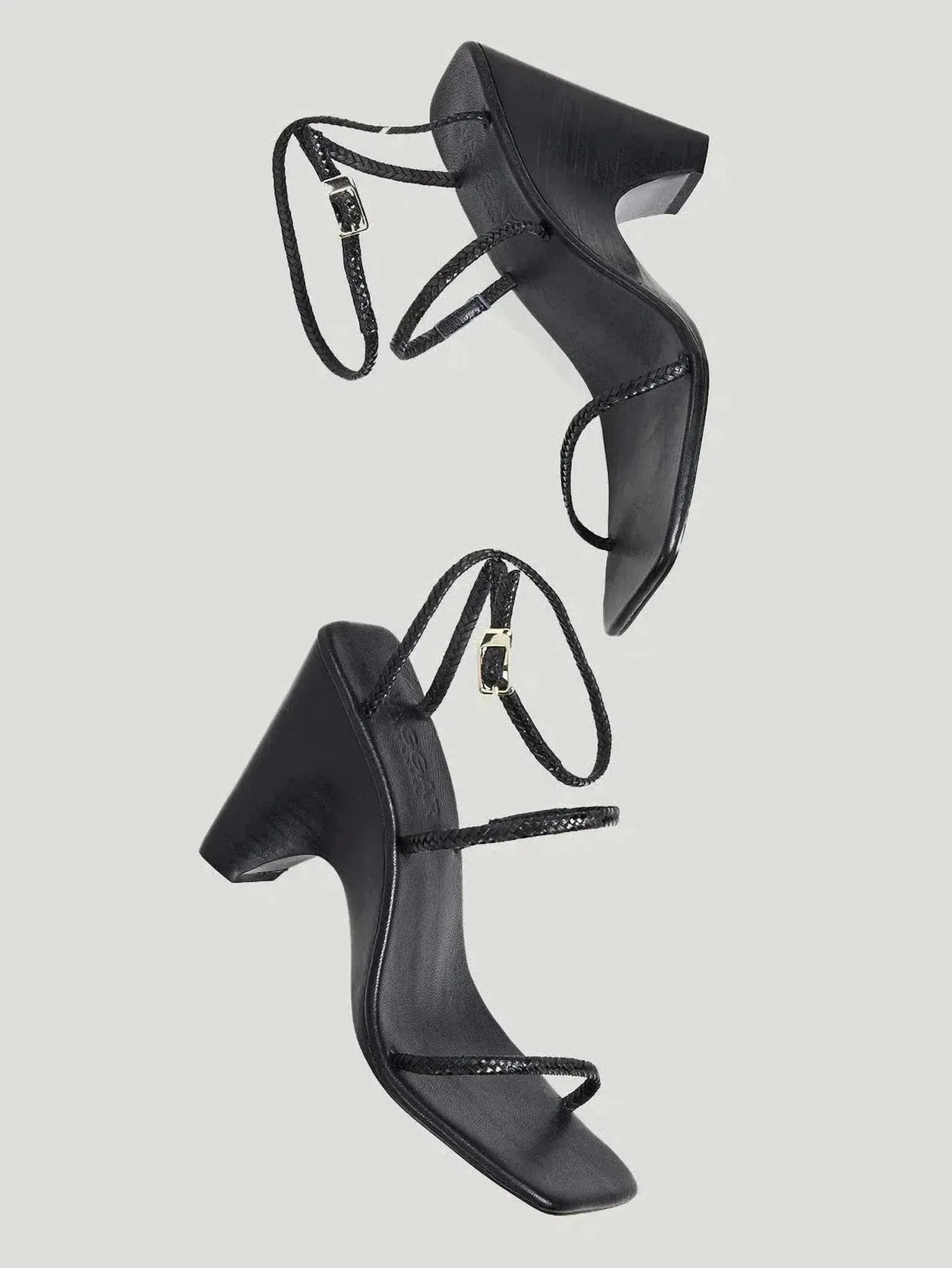 Jaggar Woven Leather Wedge Sandals | Cowhide Leather | Stylish & Comfortable Night Out Footwear | One Posh Closet