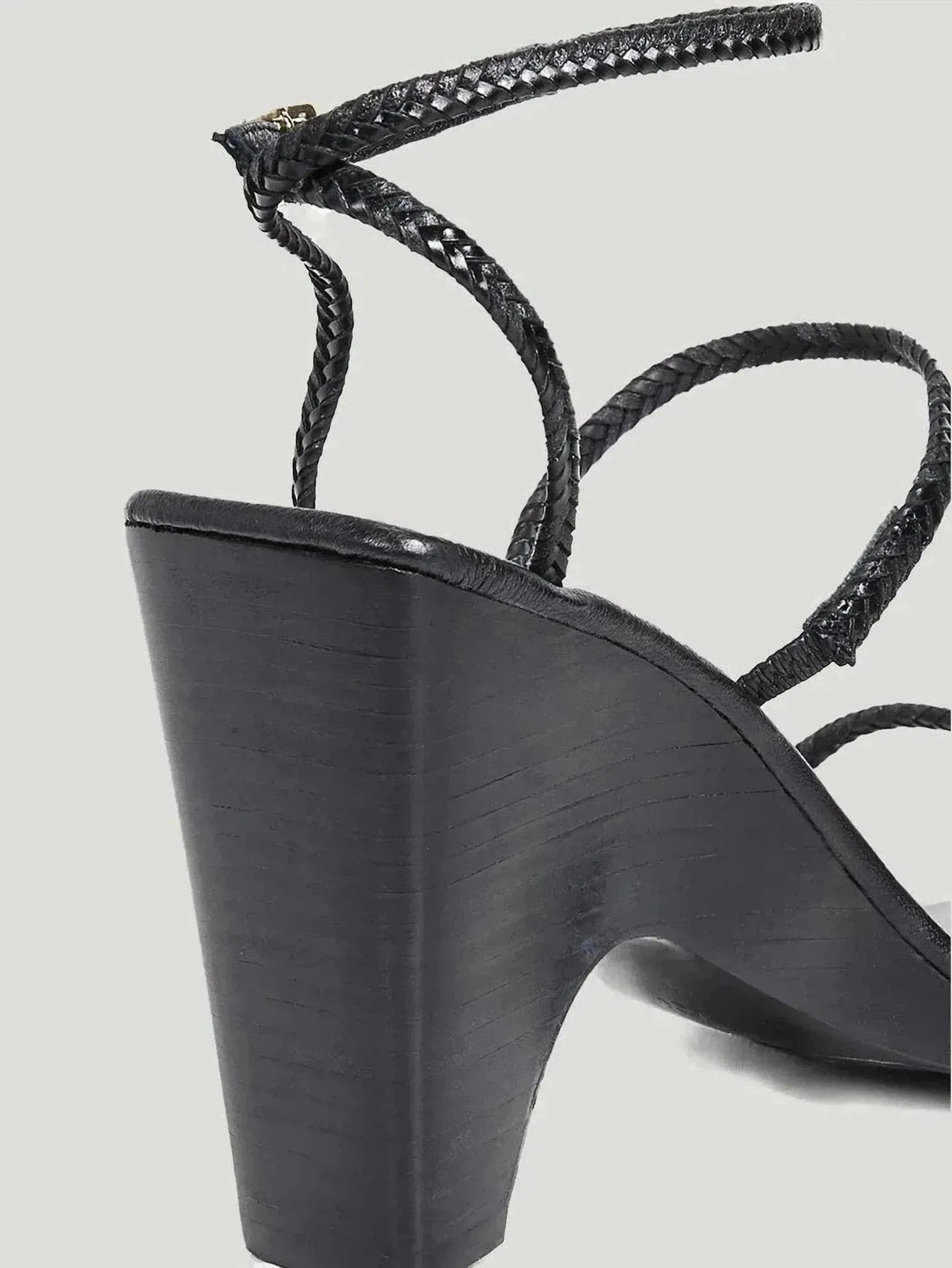 Jaggar Woven Leather Wedge Sandals | Cowhide Leather | Stylish & Comfortable Night Out Footwear | One Posh Closet