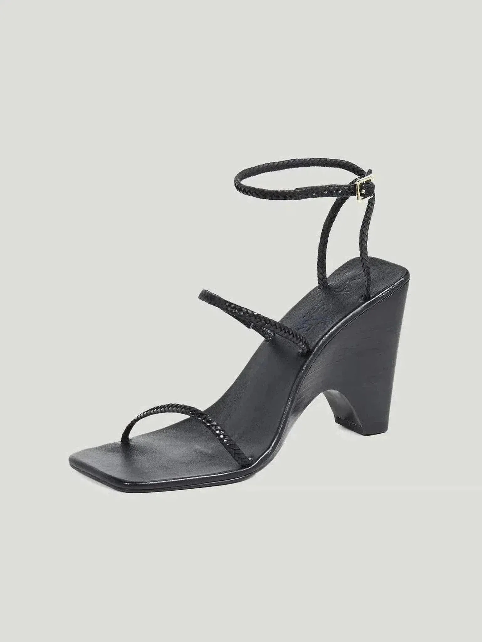 Jaggar Woven Leather Wedge Sandals | Cowhide Leather | Stylish & Comfortable Night Out Footwear | One Posh Closet