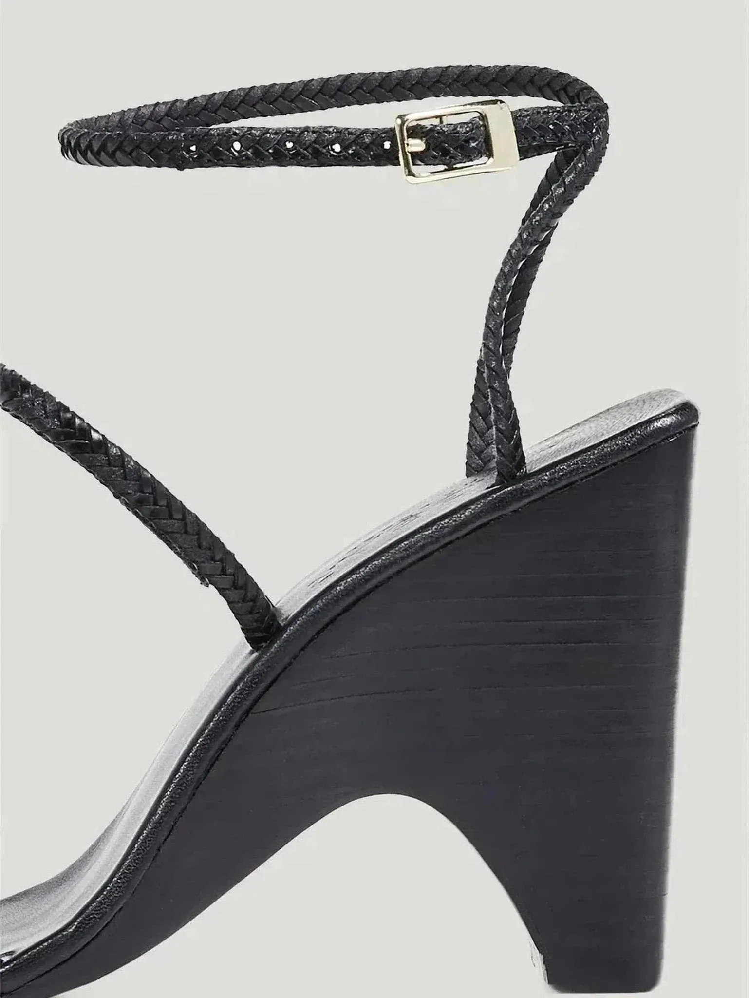 Jaggar Woven Leather Wedge Sandals | Cowhide Leather | Stylish & Comfortable Night Out Footwear | One Posh Closet