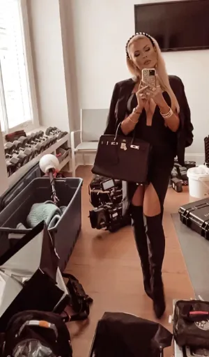 Jenny Shimmer BLACK Sparkly Over the Knee High Boots Booties