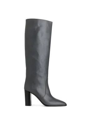 Knee-high leather boots