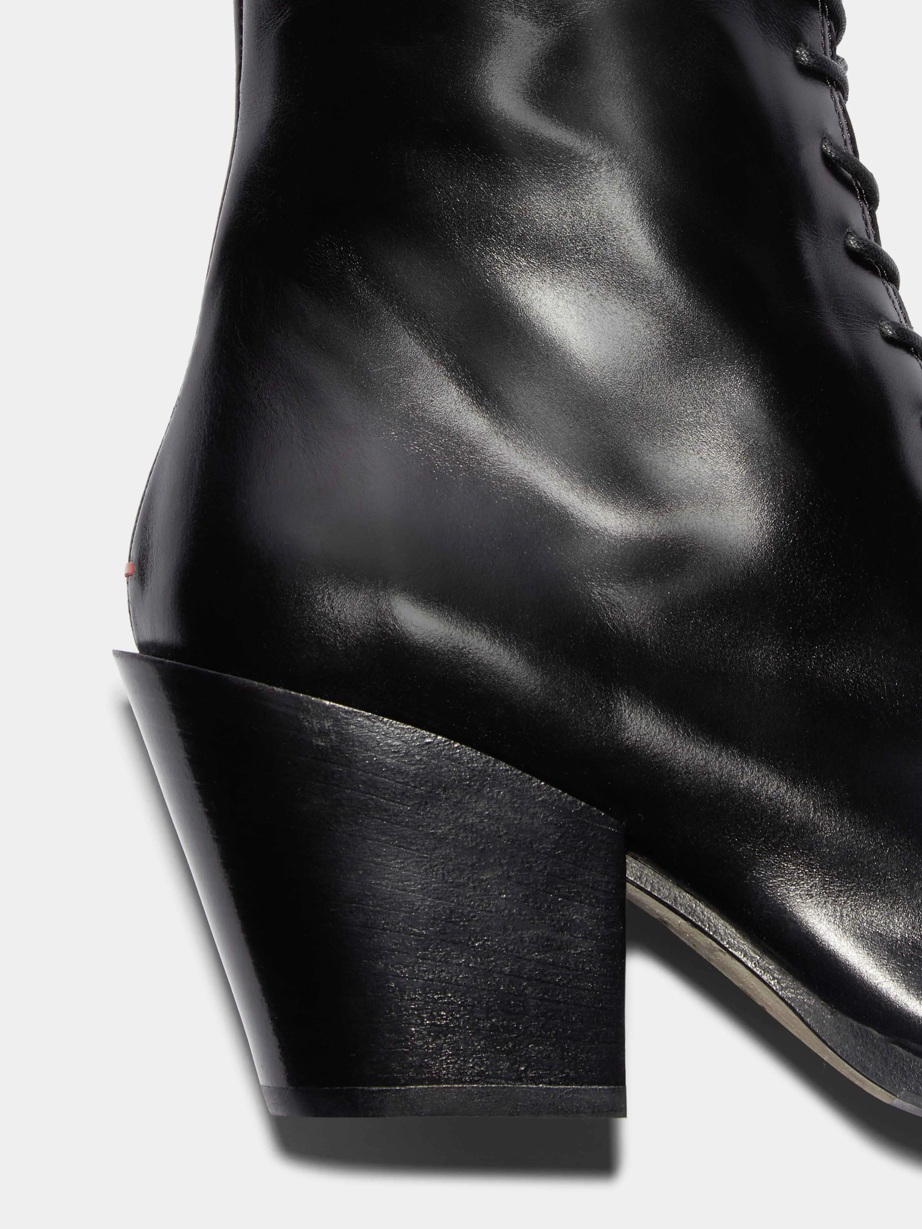 Kristina Leather Cowboy Knee-High Boots