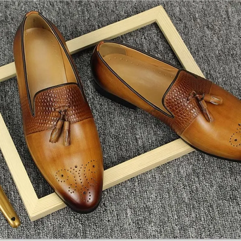Lustrévo Business Slip-On Loafers