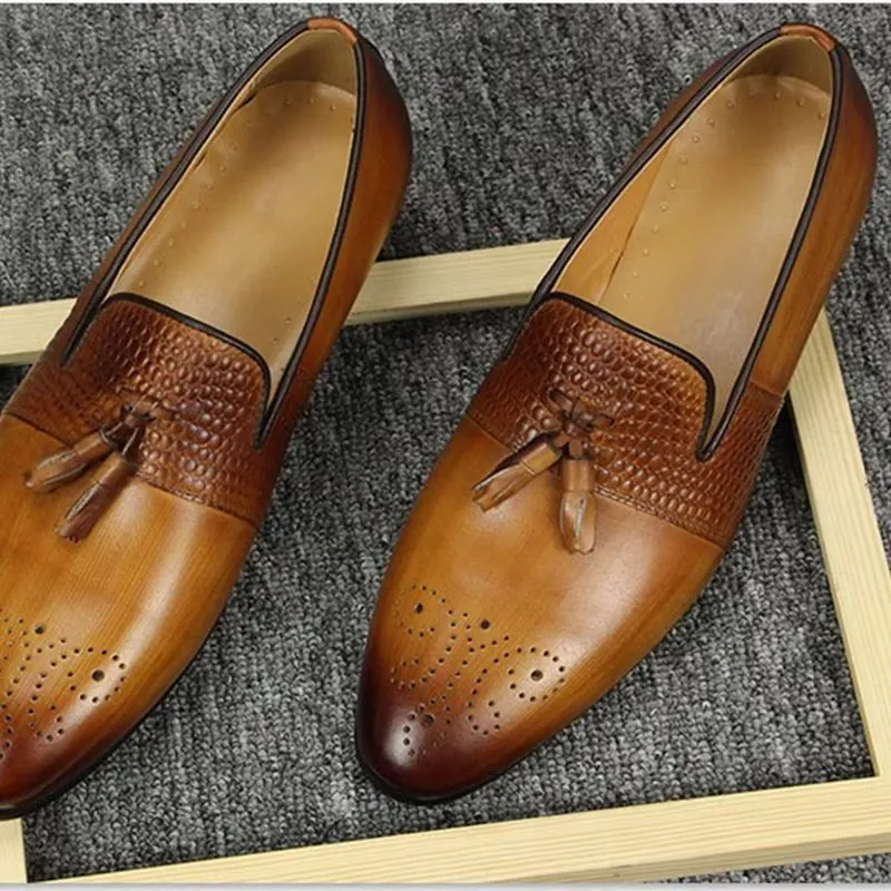 Lustrévo Business Slip-On Loafers