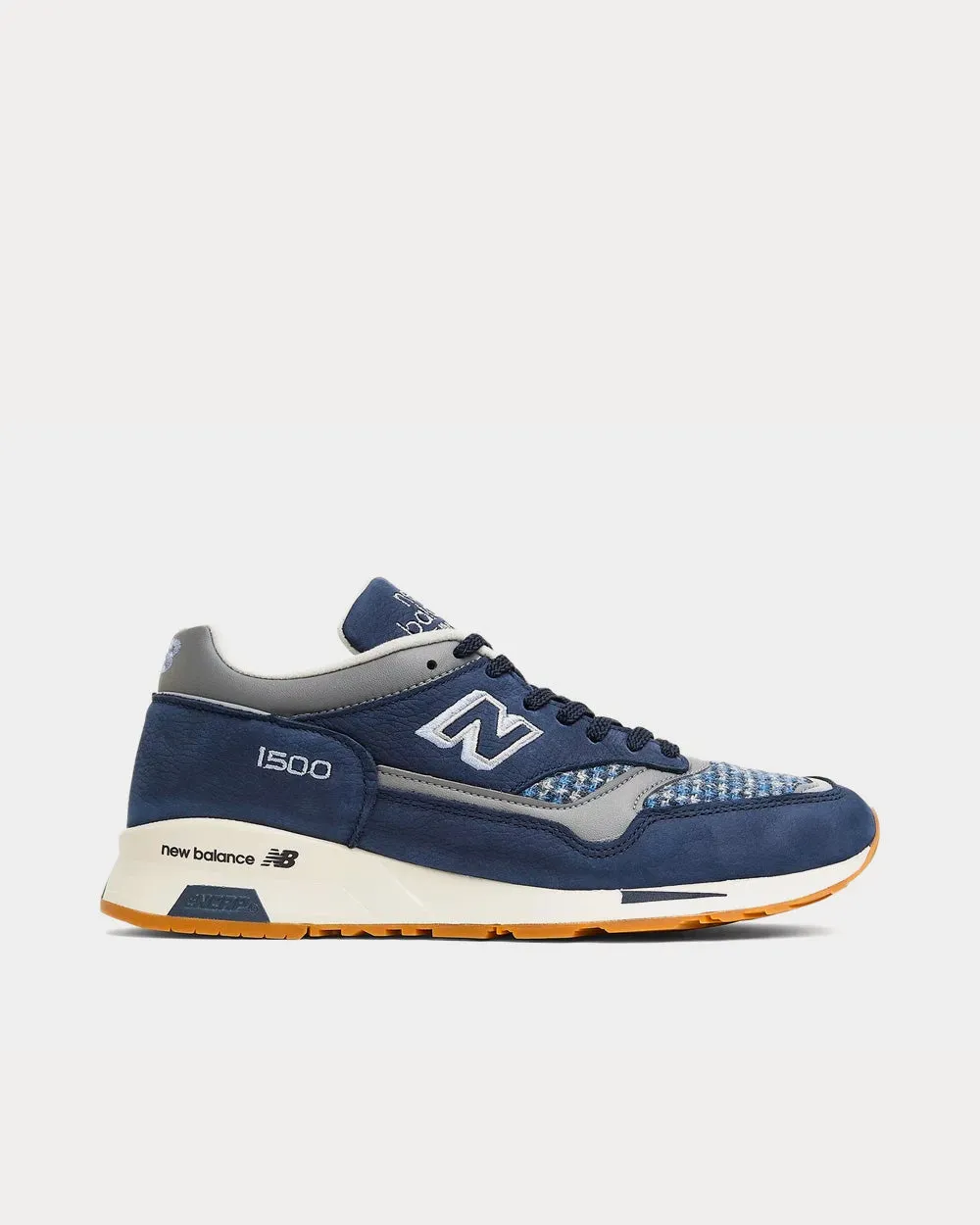 M1500HT Navy / Grey Harris Tweed Low Top Sneakers