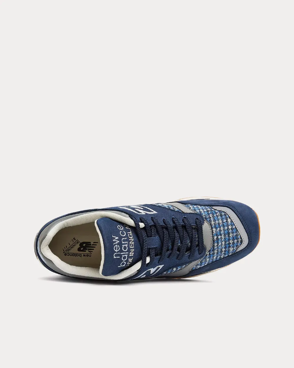 M1500HT Navy / Grey Harris Tweed Low Top Sneakers