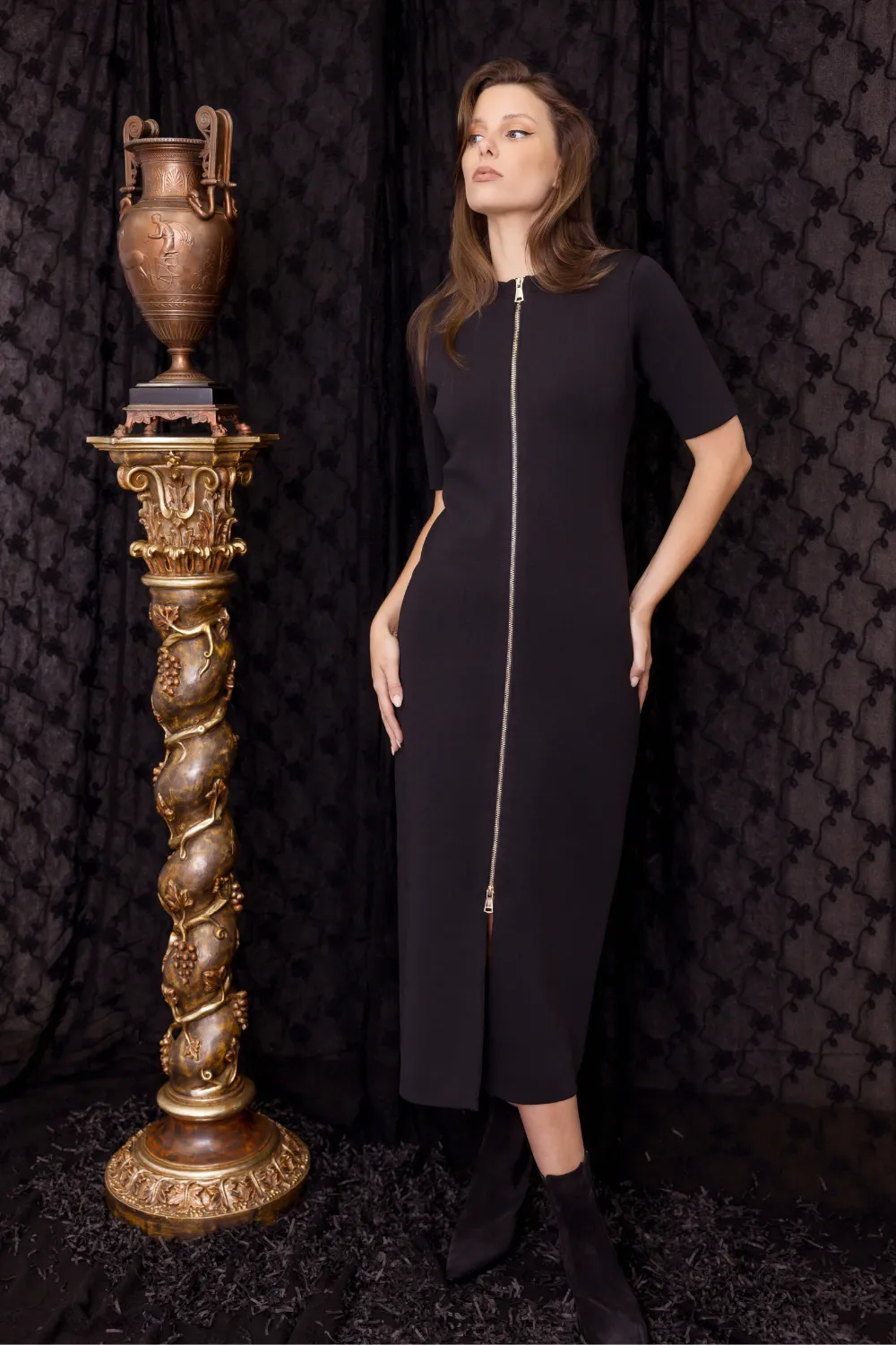 M.A.Dainty Kylie Dress Black
