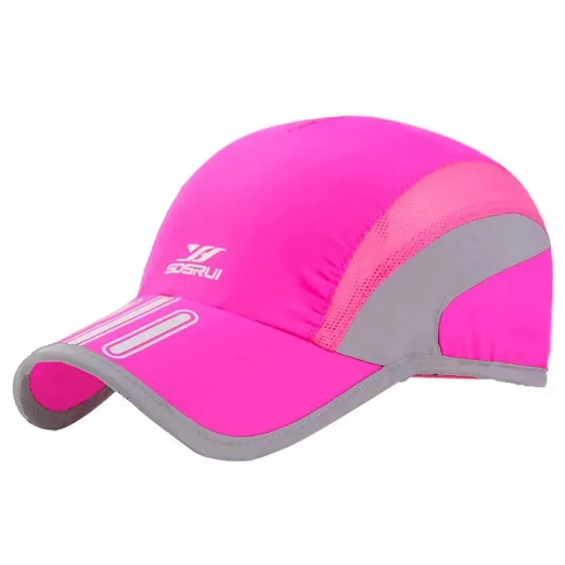 Men Mesh Cap Cycling Running Baseball Tennis Hat Breathable Quick Dry Hat Bone Snapback Male Climbing Running Sport Hats