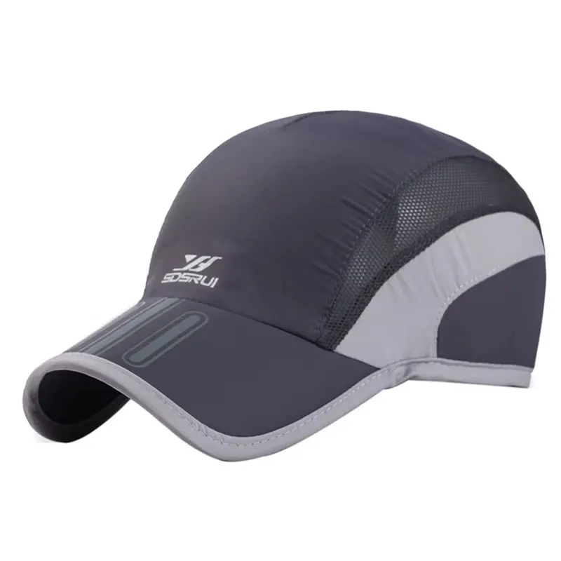 Men Mesh Cap Cycling Running Baseball Tennis Hat Breathable Quick Dry Hat Bone Snapback Male Climbing Running Sport Hats
