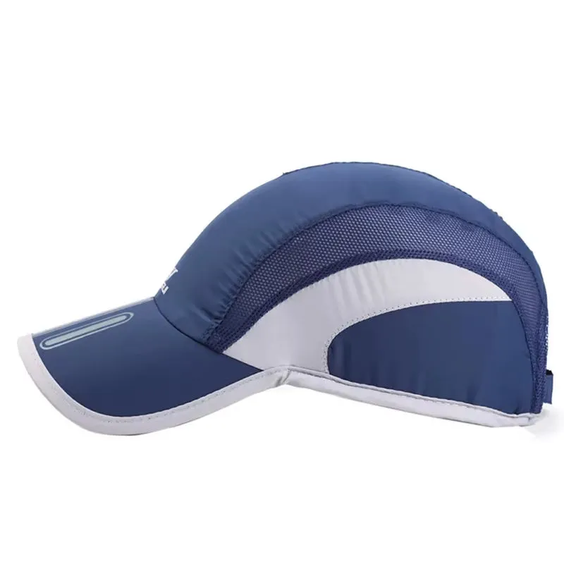 Men Mesh Cap Cycling Running Baseball Tennis Hat Breathable Quick Dry Hat Bone Snapback Male Climbing Running Sport Hats