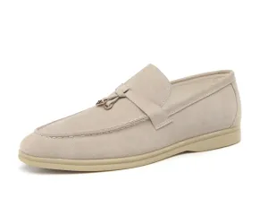 Men's Calf Leather Gold Lock Loafers