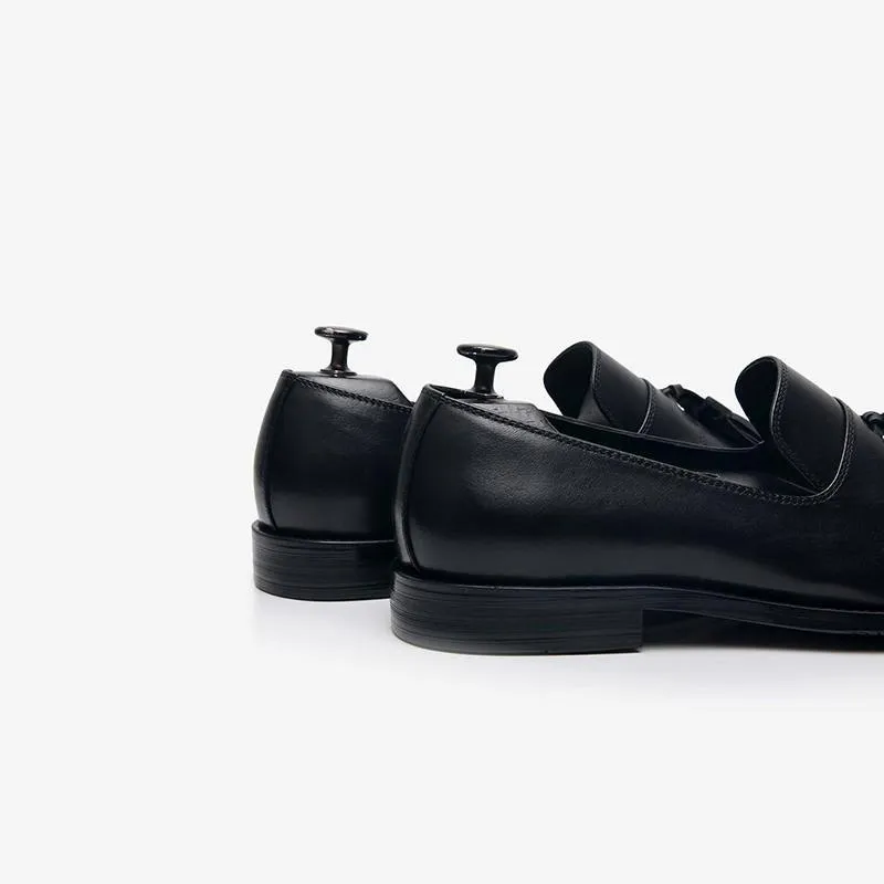 Mens Loafer Cowhide Tassel