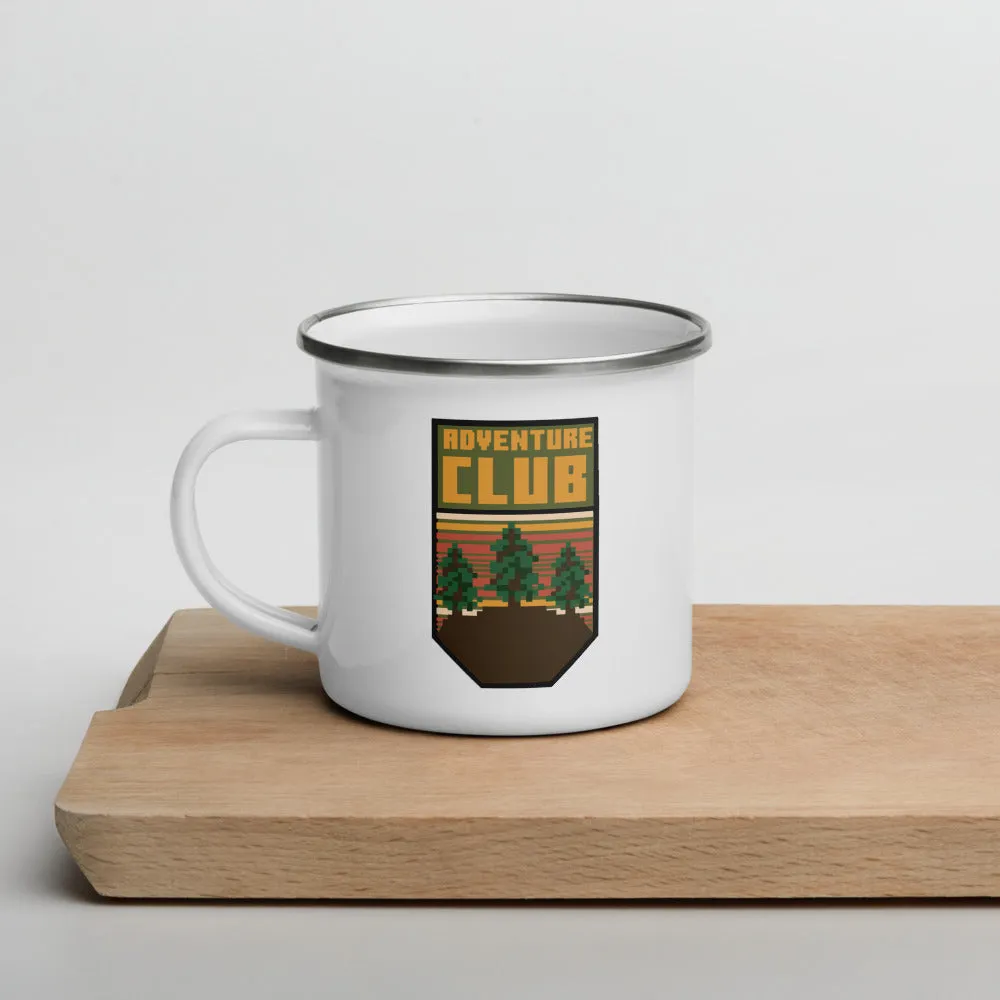 Minecraft Camping Adventure Club Enamel Campfire Mug