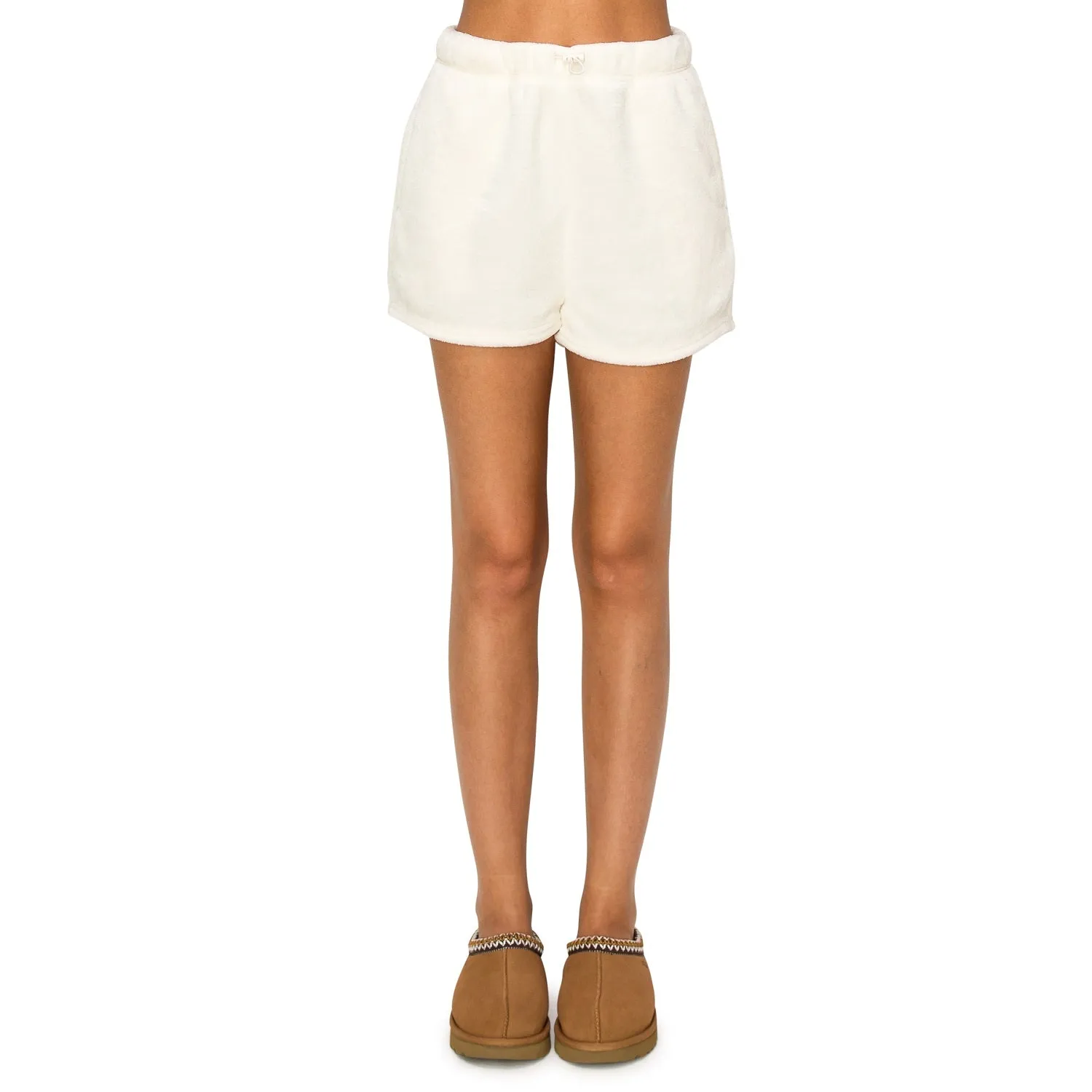 Minky Fleece Sweatshorts - Cream