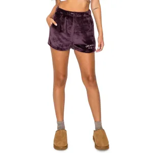 Minky Fleece Sweatshorts - Plum