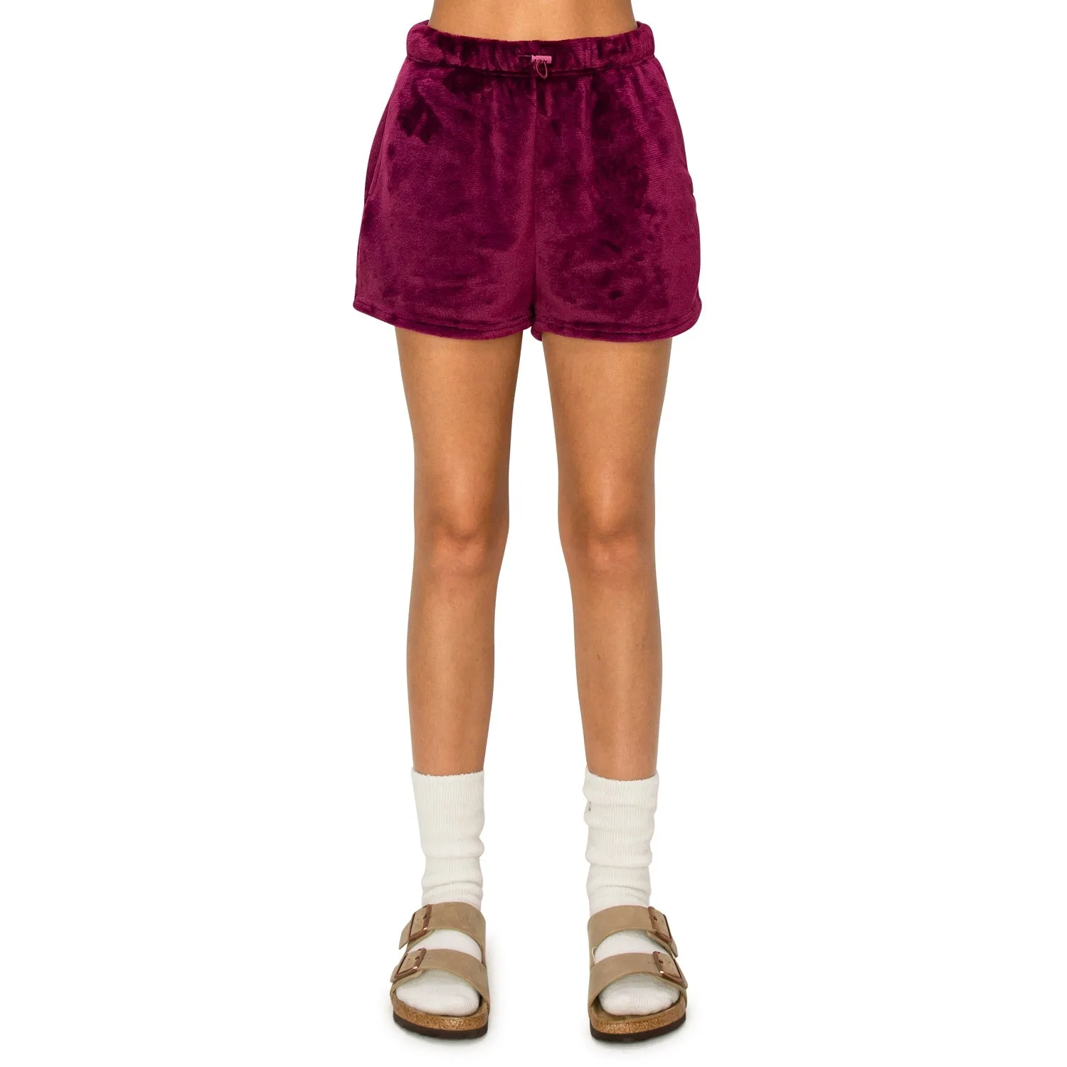 Minky Fleece Sweatshorts - Purple Potion