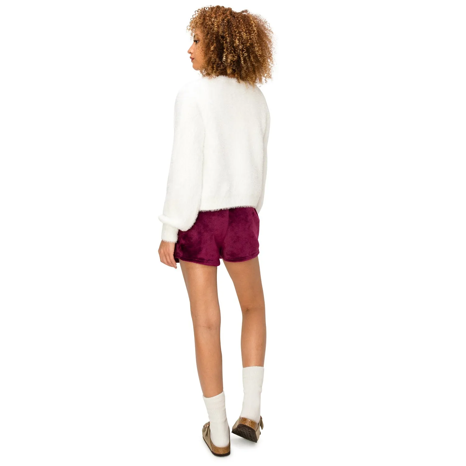 Minky Fleece Sweatshorts - Purple Potion