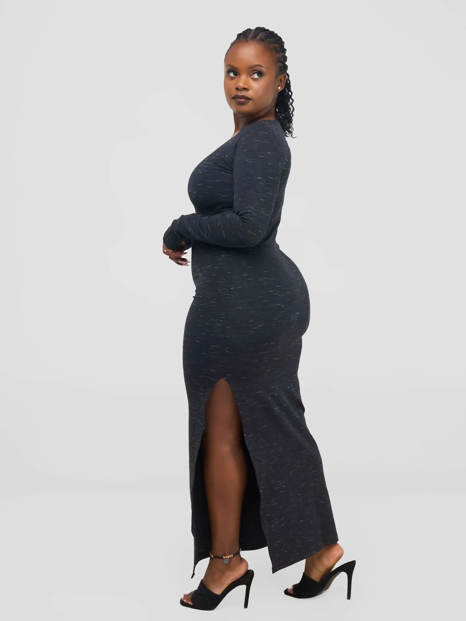 Mnubistyle Doa Maxi Dress - Dark Black