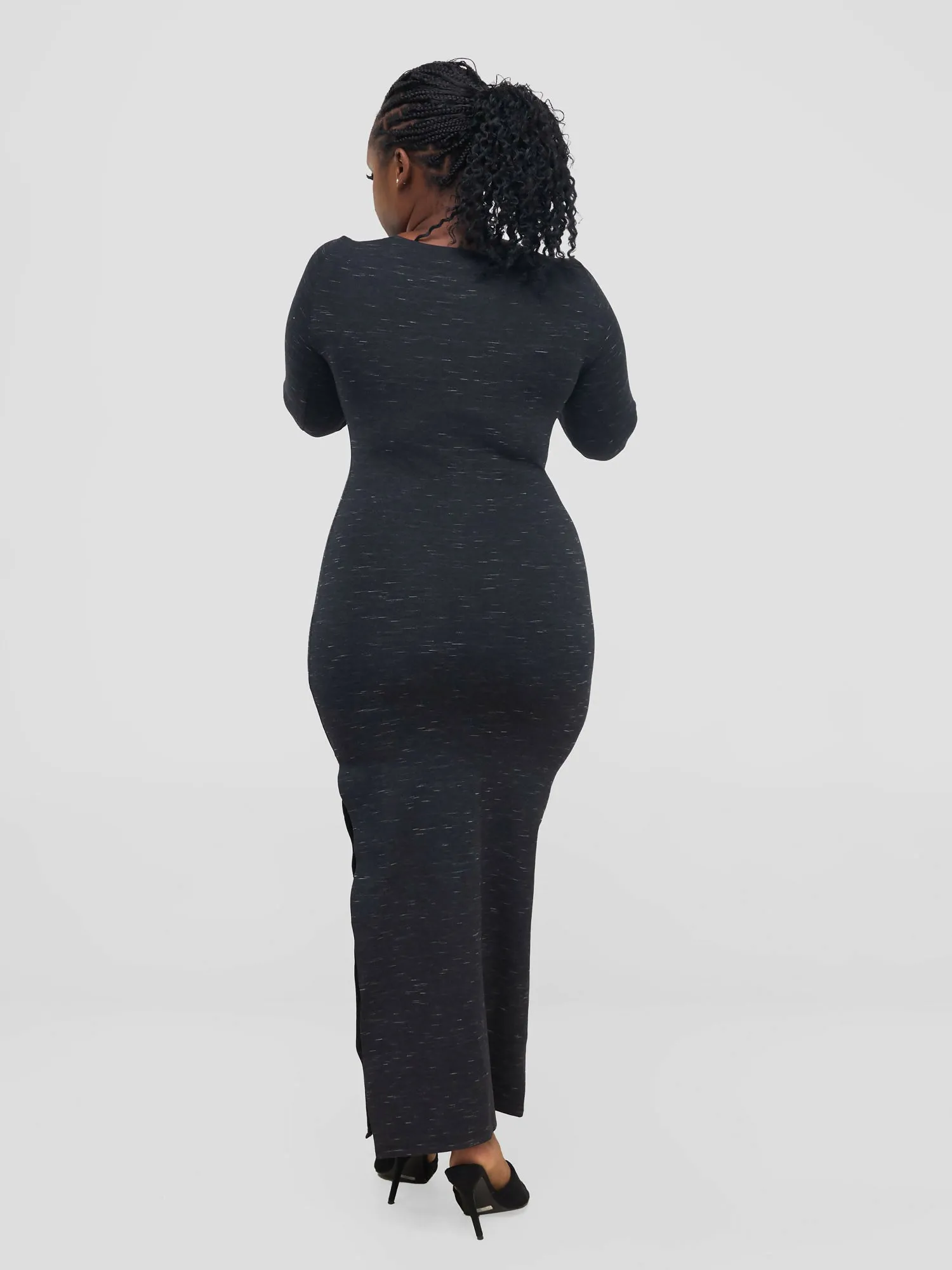 Mnubistyle Doa Maxi Dress - Dark Black