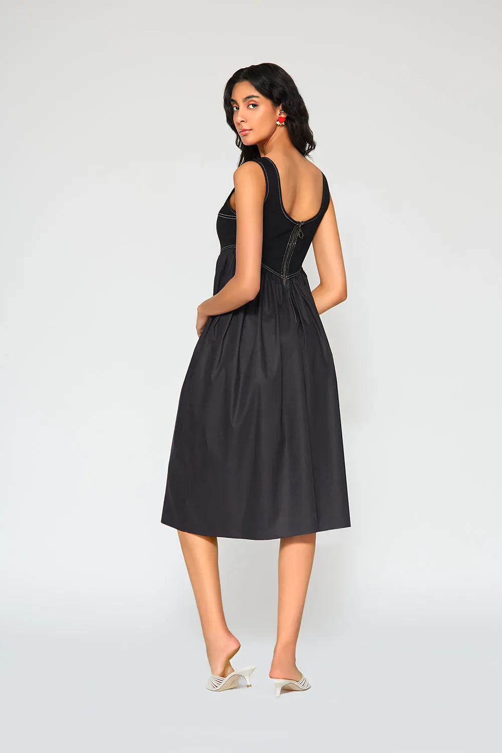 Monica Denim Midi Dress