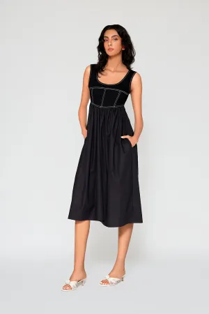 Monica Denim Midi Dress