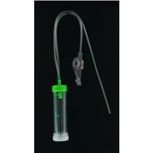 Mucus Extractor with Screw Cap, 35 mL Vial, 33 cm L Aspiration Tube