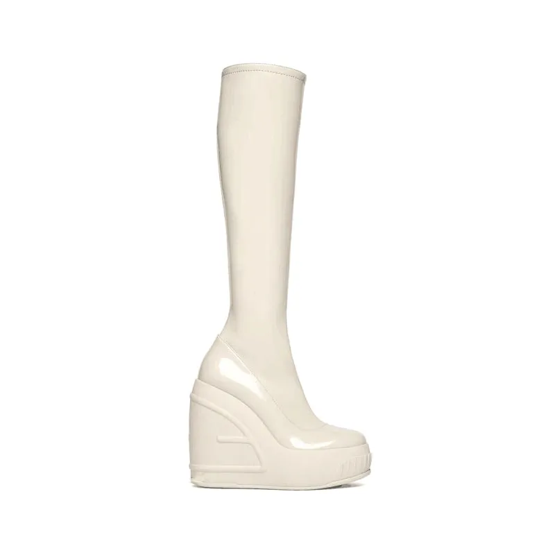 NALBI Wedged Heel Knee High Boots